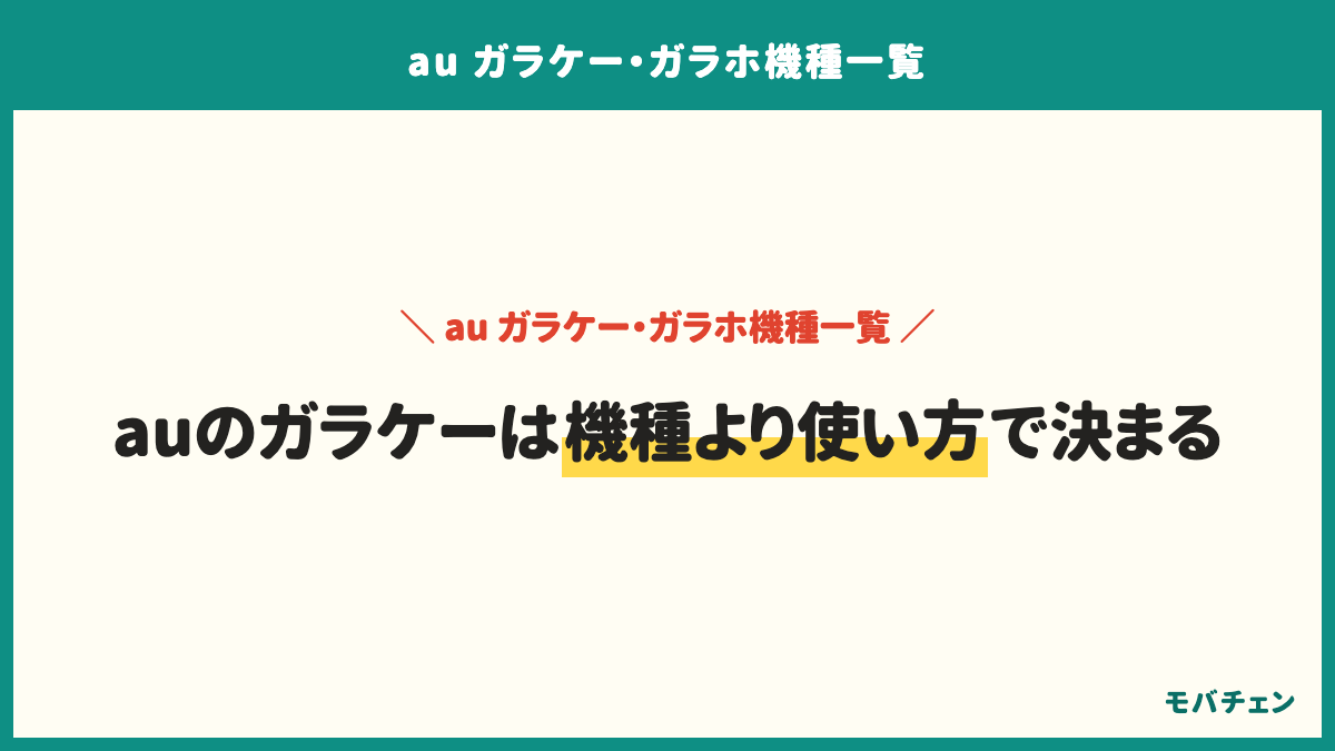 auのガラケーのまとめ。au公式のラインアップは3機種で、大人が選べるボタン型はかんたんケータイ ライト KYF43の33,000円の1機種。ボタン型の満足側72%、シニア向けスマホ47%。家族は文字の見やすさ50%、本人は通話のしやすさ48%を重視。ケータイプランは月1,188円から、実際は1,001〜2,000円が34%。買う場所は店頭73%。確かめる5つは用途・タイプ・プラン・実機・サポート
