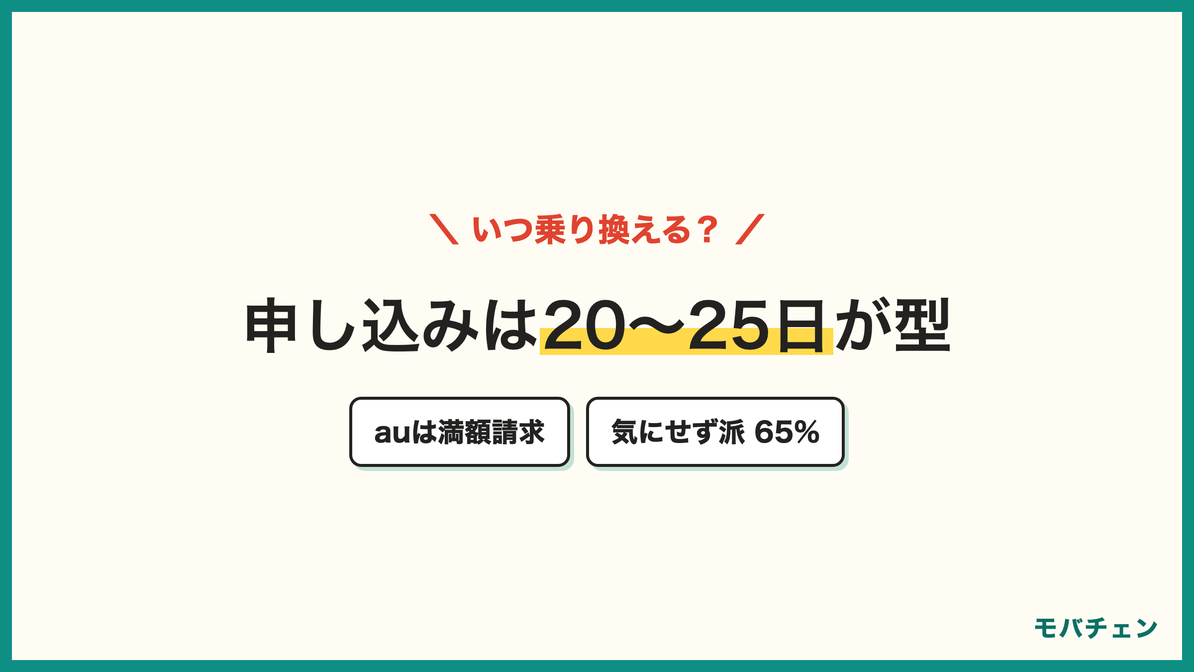 auの解約月は日割りされず満額 ドコモへの乗り換えは20〜25日申し込み月末開通が型