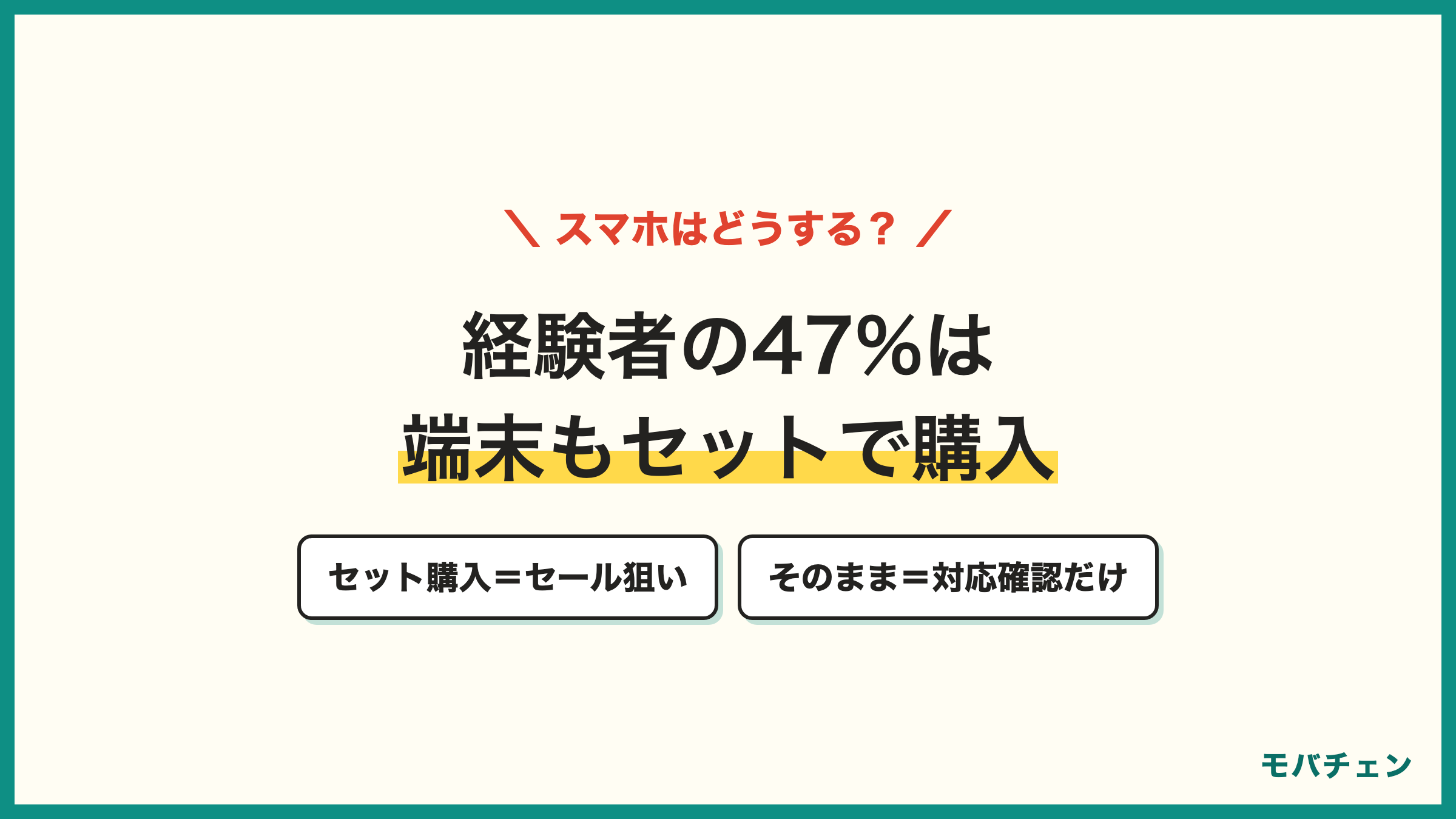 auからワイモバイル 乗り換えの端末 47%は新しい端末をセット購入 45%はauの端末をそのまま利用