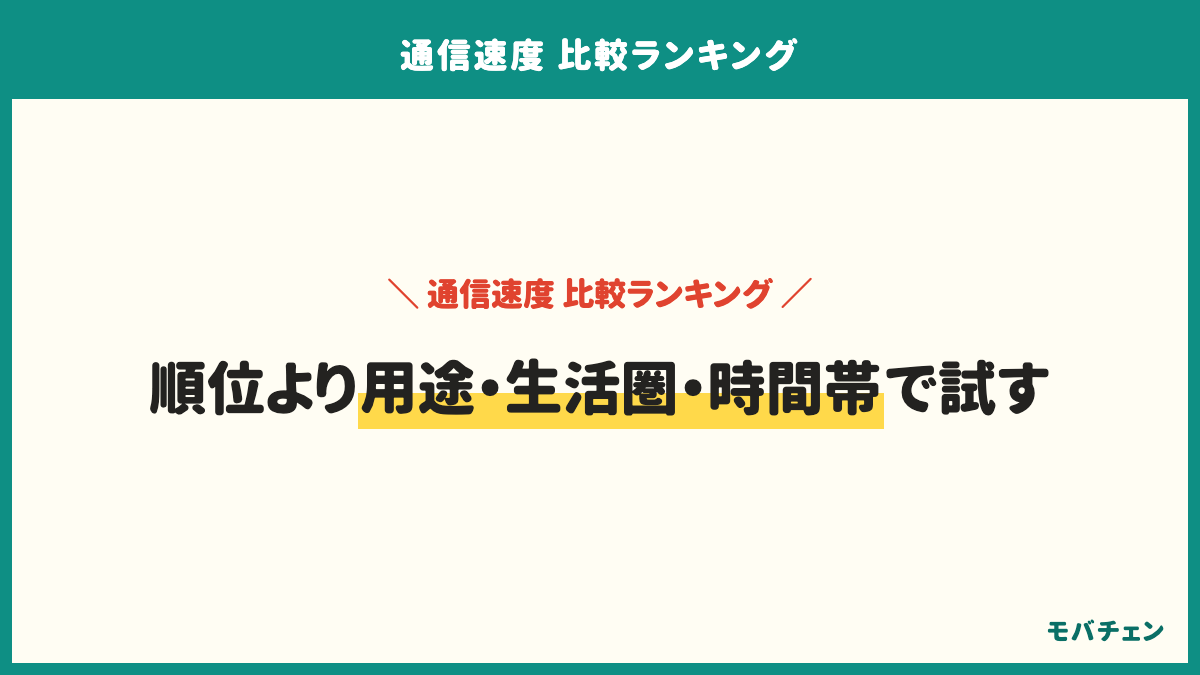 通信速度で会社を選ぶ手順5つ。用途を決める、生活圏の場所を確かめる、時間帯を確かめる、回線の種類を確かめる、試して合わなければ変える。契約前に知っておけばよかったことは、場所と時間帯による差、上りの速度、データ容量を使い切った後の速度