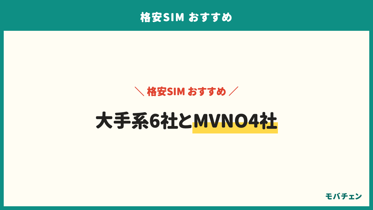 格安SIMおすすめ10社。大手系は楽天モバイル、ahamo、povo2.0、LINEMO、UQモバイル、ワイモバイルの6社。MVNOはIIJmio、mineo、日本通信SIM、イオンモバイルの4社。それぞれ料金と向く人と気になる点の声を並べる