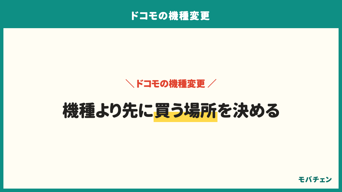 ドコモの機種変更は機種より先に買う場所を決める。買う場所を決める、下取りとポイントを確かめる、バックアップの準備をする。それだけで総額が下がる
