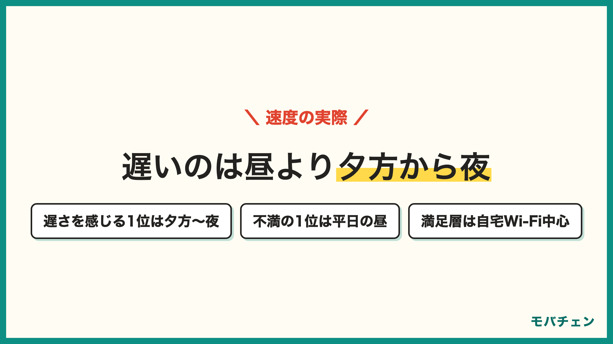 NUROモバイルが遅くなるのは昼より夕方から夜 不満1位は平日の昼 満足層は自宅Wi-Fi中心