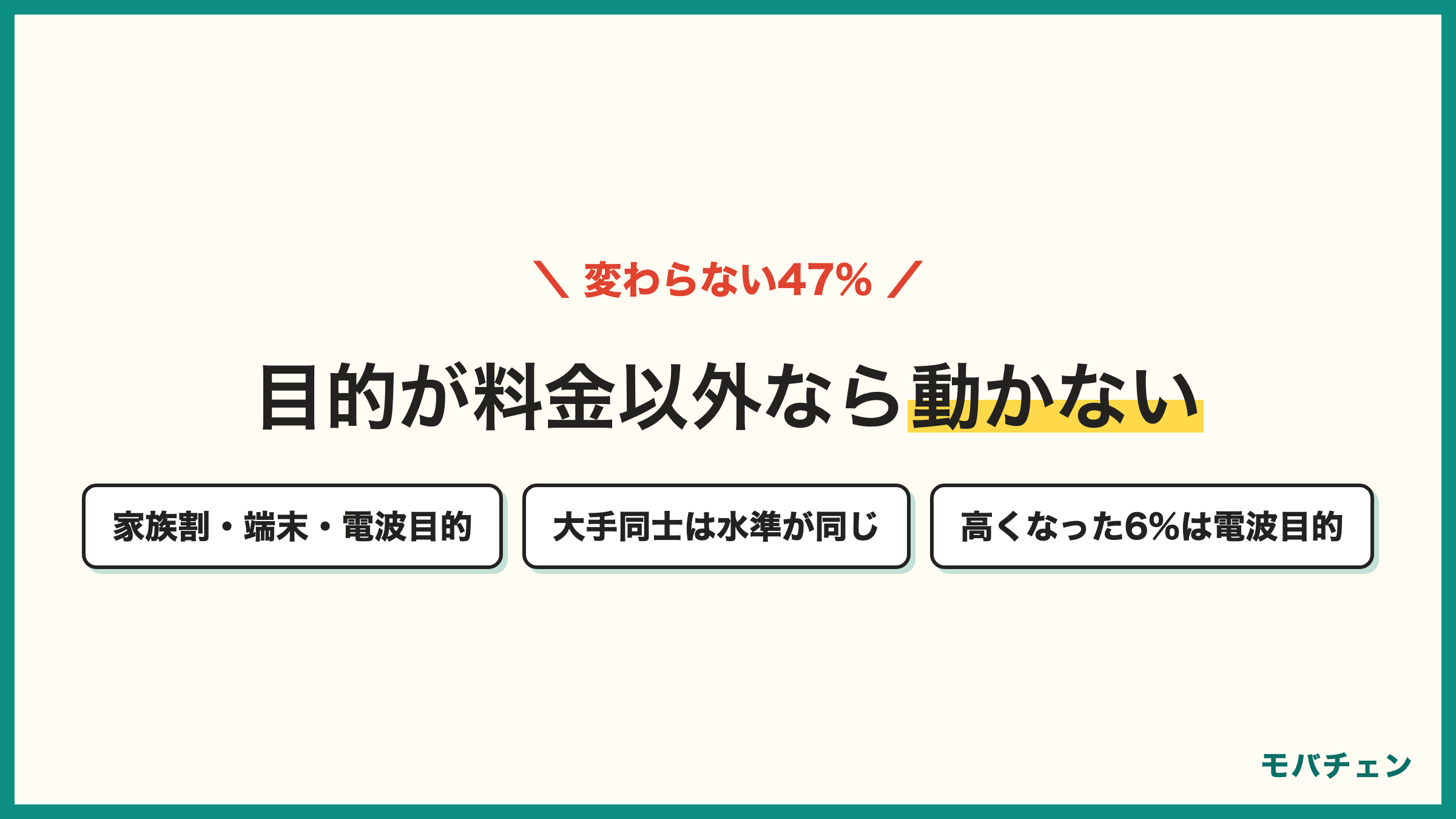 ソフトバンクからauで変わらない47% 家族割や端末や電波が目的 大手同士は水準が同じ